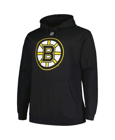 Shop Profile Men's  David Pastrnak Black Boston Bruins Big And Tall Name And Number Pullover Hoodie