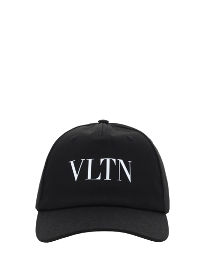 Shop Valentino Garavani Vltn Baseball Hat In Nerobianco