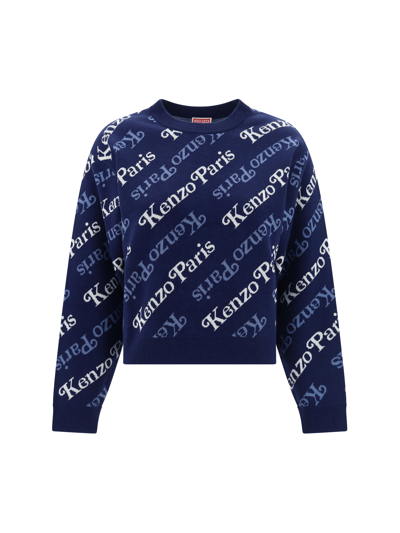 Shop Kenzo Sweater In Midnight Blue