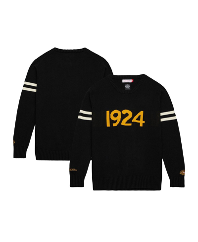 Shop Mitchell & Ness Men's  Black Boston Bruins 100th Anniversary Pullover Sweatshirt