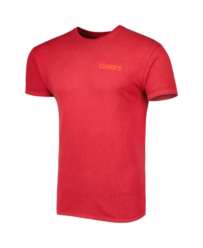 Shop 47 Brand Men's ' Red Kansas City Chiefs Fast Track Tonal Highlight T-shirt