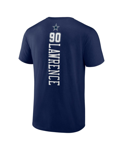 Shop Fanatics Men's  Demarcus Lawrence Navy Dallas Cowboys Playmaker T-shirt
