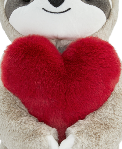 Shop Geoffrey's Toy Box 12" Plush Heart Sloth In Light,pastel Brown