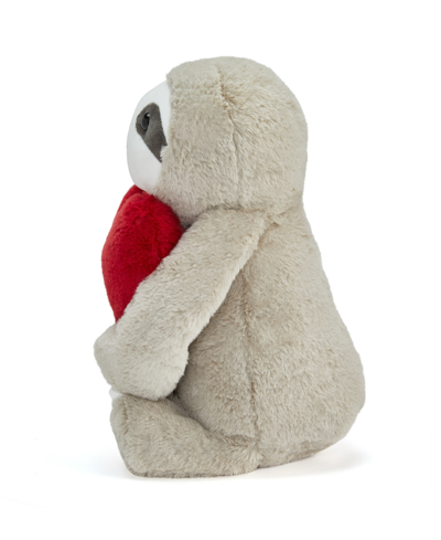 Shop Geoffrey's Toy Box 12" Plush Heart Sloth In Light,pastel Brown