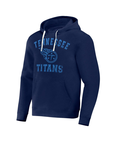 Fanatics Men's Nfl X Darius Rucker Collection By  Navy Distressed Tennessee Titans Coaches Pullover H In Navy