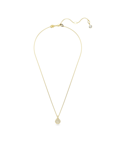 Swarovski White, Rhodium Plated Or Gold-tone Or Rose-gold Tone Meteora Pendant Necklace In Gold