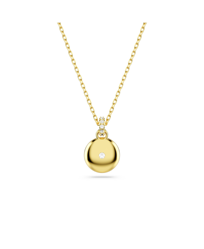 Swarovski White, Rhodium Plated Or Gold-tone Or Rose-gold Tone Meteora Pendant Necklace In Gold