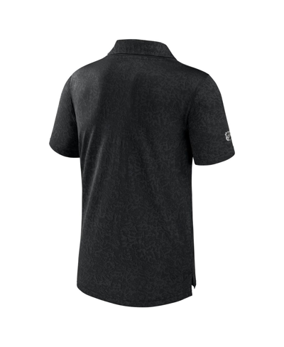 Shop Fanatics Men's  Black Los Angeles Kings Authentic Pro Jacquard Polo Shirt