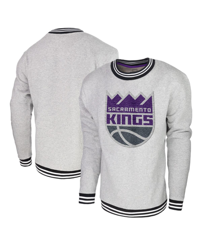 Shop Stadium Essentials Men's  Heather Gray Sacramento Kings Club Level Pullover Sweatshirt
