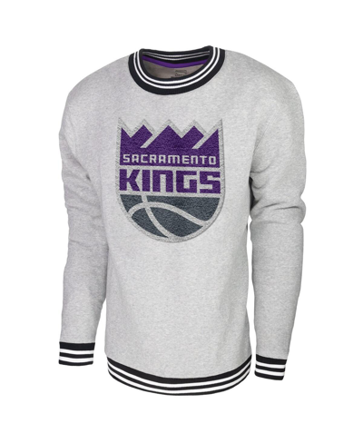 Shop Stadium Essentials Men's  Heather Gray Sacramento Kings Club Level Pullover Sweatshirt