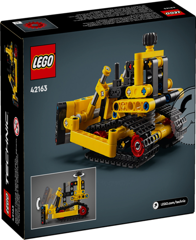 Shop Lego Technic 42163 Heavy-duty Toy Bulldozer Building Set In Multicolor