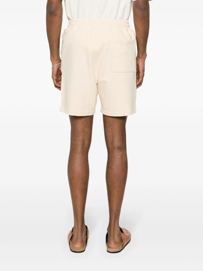 Shop Rhude Pique Shorts In White