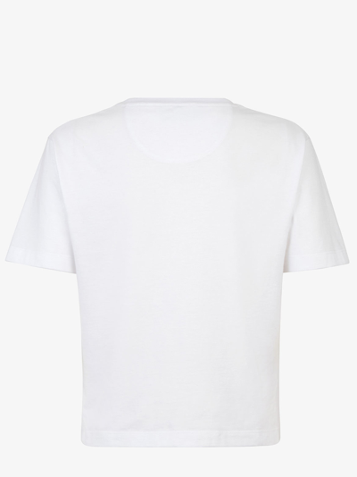 Shop Fendi T-shirt  Roma In White