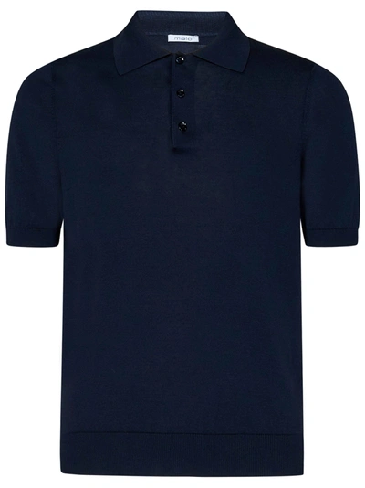 Shop Malo Polo Shirt In Blu