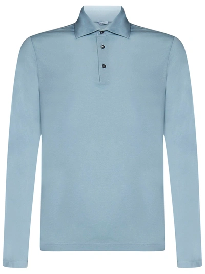 Shop Malo Polo Shirt In Azzurro