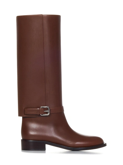 Shop Burberry Boots In Marrone