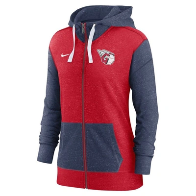 Shop Nike Red Cleveland Guardians Full-zip Hoodie