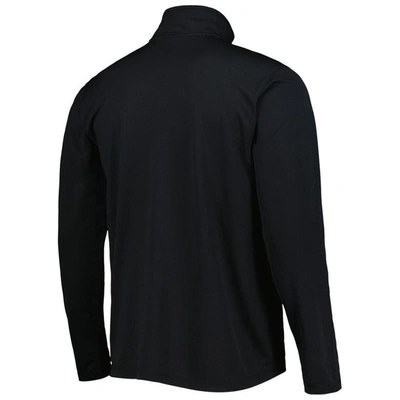 Shop Champion Black Nebraska Huskers Textured Quarter-zip Jacket