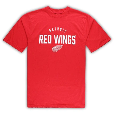 Shop Profile Detroit Red Wings Red/heather Gray Big & Tall T-shirt & Pants Lounge Set