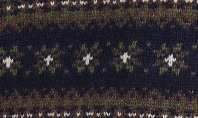 Shop Faherty Highland Fair Isle Sweater Vest In Navy Multi