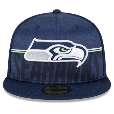 Shop New Era Navy Seattle Seahawks 2023 Nfl Training Camp 59fifty Fitted Hat