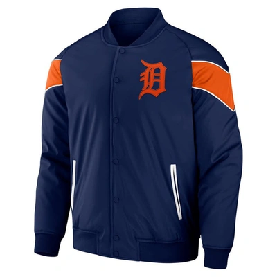 Shop Darius Rucker Collection By Fanatics Navy Detroit Tigers Baseball Raglan Full-snap Jacket