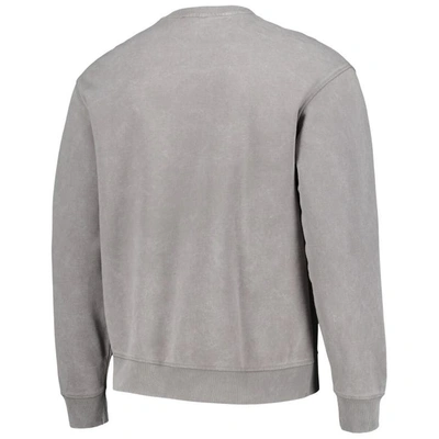 Shop The Wild Collective Unisex  Gray Minnesota Vikings Distressed Pullover Sweatshirt