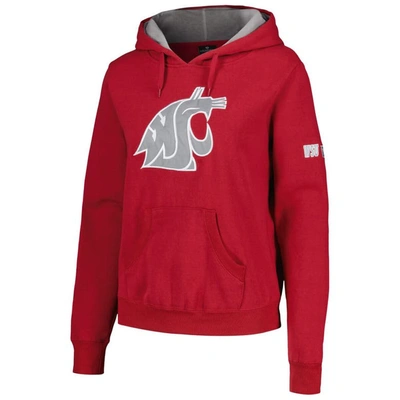 Shop Stadium Athletic Crimson Washington State Cougars Big Logo Pullover Sweatshirt