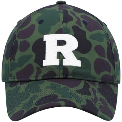Shop Adidas Originals Adidas Camo Rutgers Scarlet Knights Military Appreciation Slouch Primegreen Adjustable Hat