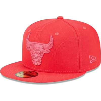 Shop New Era Red Chicago Bulls Spring Color Pack 59fifty Fitted Hat