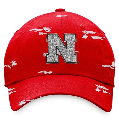 Shop Top Of The World Scarlet Nebraska Huskers Oht Military Appreciation Betty Adjustable Hat