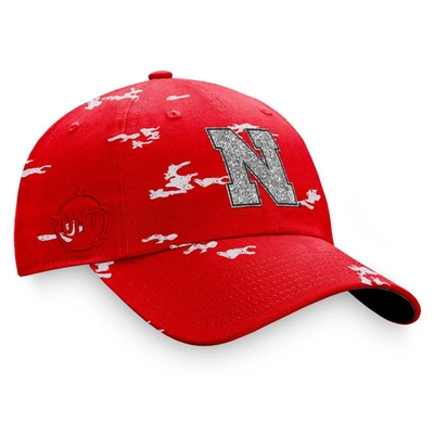 Shop Top Of The World Scarlet Nebraska Huskers Oht Military Appreciation Betty Adjustable Hat