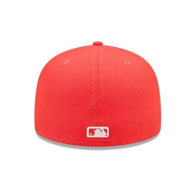 Shop New Era Red Chicago White Sox Lava Highlighter Logo 59fifty Fitted Hat