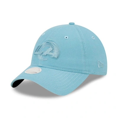 Shop New Era Light Blue Los Angeles Rams Core Classic 2.0 Tonal 9twenty Adjustable Hat