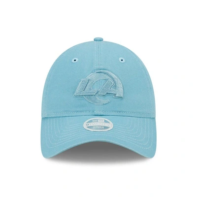 Shop New Era Light Blue Los Angeles Rams Core Classic 2.0 Tonal 9twenty Adjustable Hat