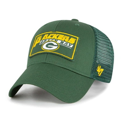 Shop 47 Youth ' Green Green Bay Packers Levee Mvp Trucker Adjustable Hat