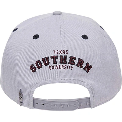 Shop Pro Standard Gray Texas Southern Tigers Evergreen Mascot Snapback Hat