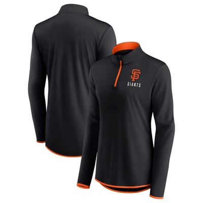 Shop Fanatics Branded Black San Francisco Giants Worth The Drive Quarter-zip Jacket