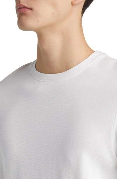 Frame Short Sleeve Light Cotton Tee White In White