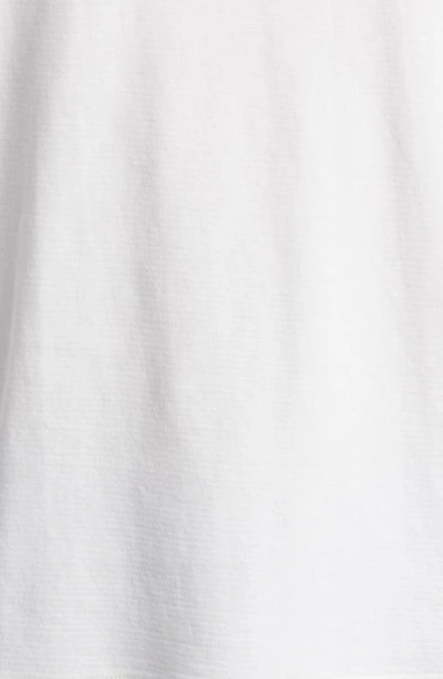 Frame Short Sleeve Light Cotton Tee White In White