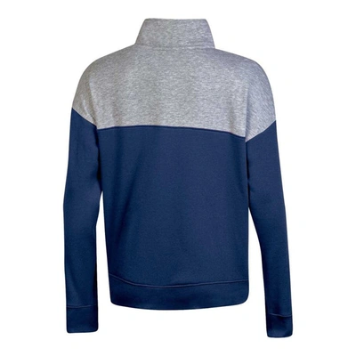 Shop Champion Navy Villanova Wildcats Color-blocked Quarter-zip Sweatshirt