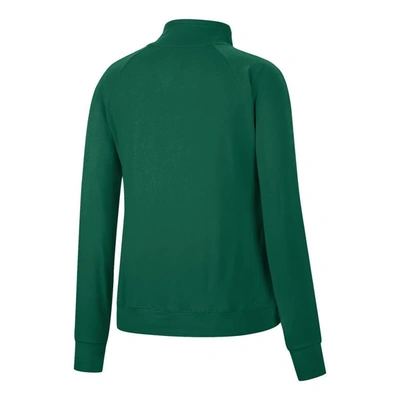 Shop Colosseum Green Ndsu Bison Kipling Raglan Quarter-snap Top