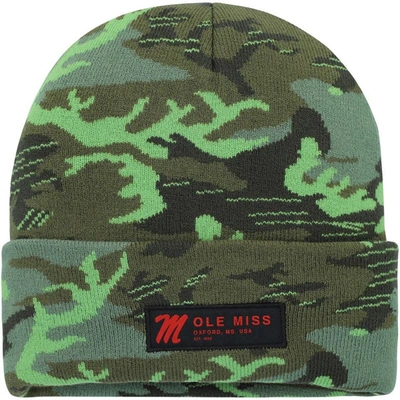 Shop Nike Camo Ole Miss Rebels Veterans Day Cuffed Knit Hat