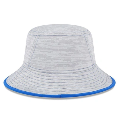 Shop New Era Gray Los Angeles Rams Game Bucket Hat