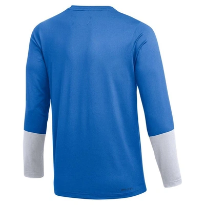 Shop Jordan Brand Blue Ucla Bruins Football Performance Long Sleeve T-shirt
