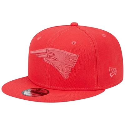 Shop New Era Red New England Patriots Color Pack Brights 9fifty Snapback Hat