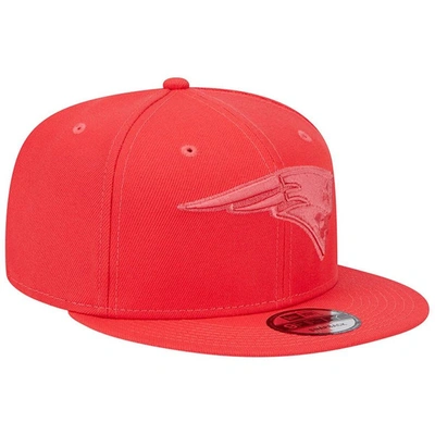 Shop New Era Red New England Patriots Color Pack Brights 9fifty Snapback Hat