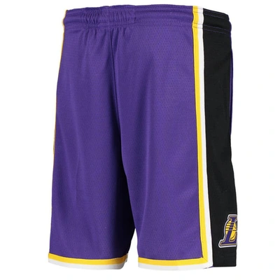 Shop Jordan Brand Youth  Purple Los Angeles Lakers 2019/20 Swingman Performance Shorts