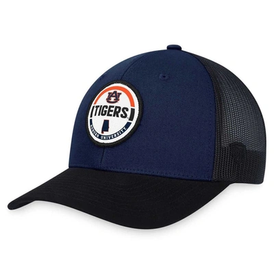 Shop Top Of The World Navy Auburn Tigers Trey Trucker Adjustable Hat