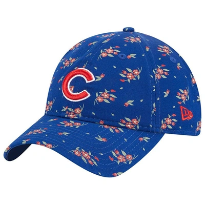 Shop New Era Royal Chicago Cubs Bloom 9twenty Adjustable Hat